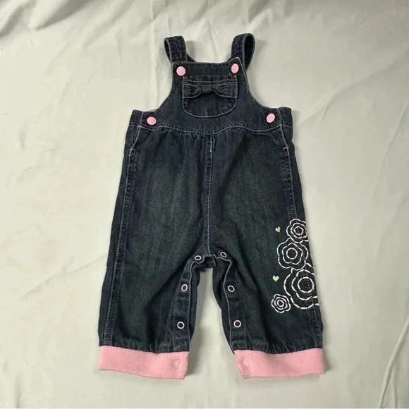 Please Mum - Vintage denim embroidered overalls. Size 3-6 months - Picture 1 of 5